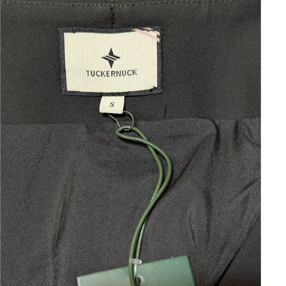 Tuckernuck Black Monroe Top Long Sleeves Button Front Work or Evening Party, S - Picture 9 of 12